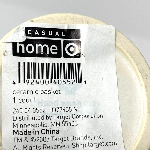 Target Home Set Of 2 Ceramic Mini Baskets Springtime Easter Decor - Picture 6 of 11